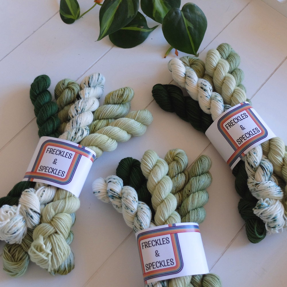 Merino Singles Mini Set of 5 - Greenery - Image 3