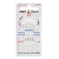 Pony Black Crewelnaalden 10-12