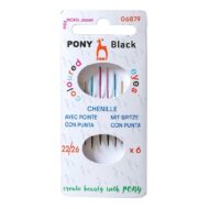 Pony Black Chenille naalden 22-26